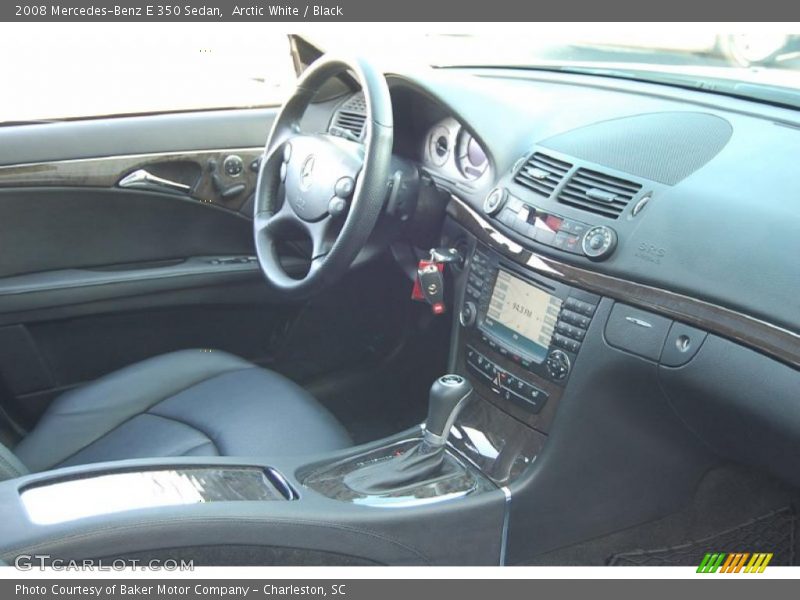 Arctic White / Black 2008 Mercedes-Benz E 350 Sedan