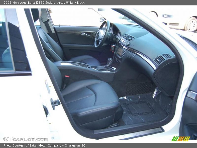 Arctic White / Black 2008 Mercedes-Benz E 350 Sedan