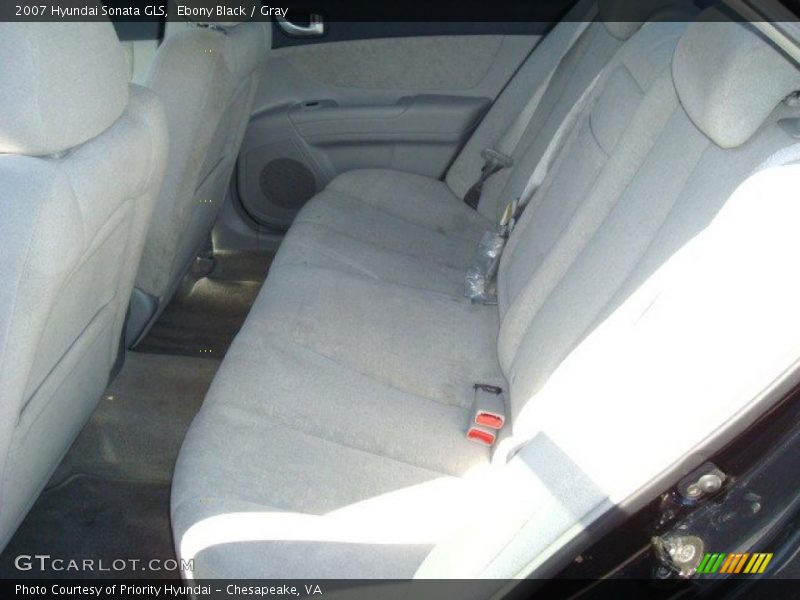 Ebony Black / Gray 2007 Hyundai Sonata GLS
