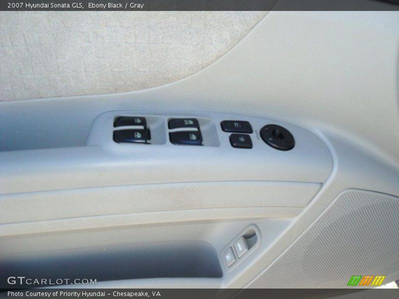Ebony Black / Gray 2007 Hyundai Sonata GLS