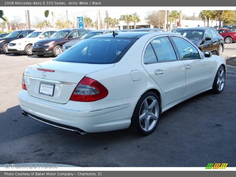 Arctic White / Black 2008 Mercedes-Benz E 350 Sedan
