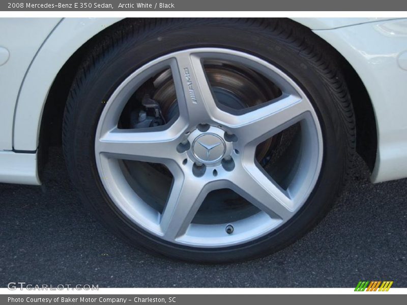 Arctic White / Black 2008 Mercedes-Benz E 350 Sedan