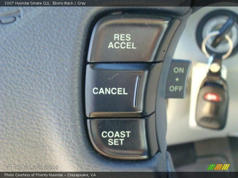 Ebony Black / Gray 2007 Hyundai Sonata GLS