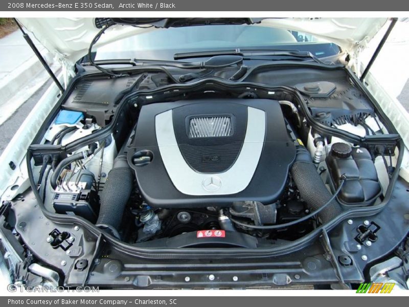 Arctic White / Black 2008 Mercedes-Benz E 350 Sedan
