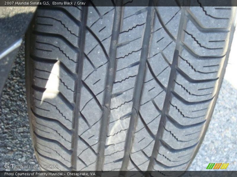 Ebony Black / Gray 2007 Hyundai Sonata GLS