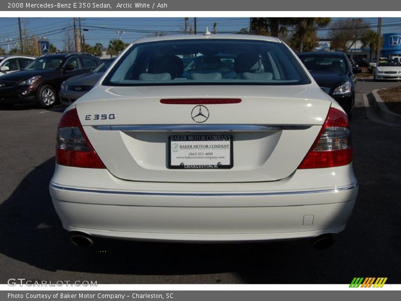 Arctic White / Ash 2008 Mercedes-Benz E 350 Sedan