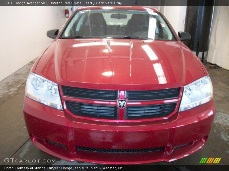 Inferno Red Crystal Pearl / Dark Slate Gray 2010 Dodge Avenger SXT