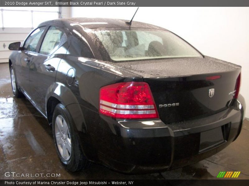 Brilliant Black Crystal Pearl / Dark Slate Gray 2010 Dodge Avenger SXT