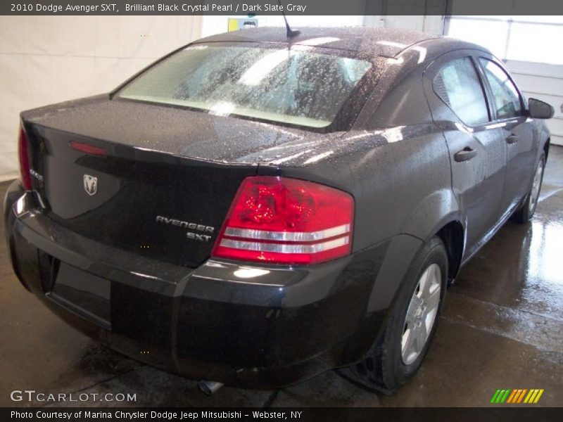 Brilliant Black Crystal Pearl / Dark Slate Gray 2010 Dodge Avenger SXT