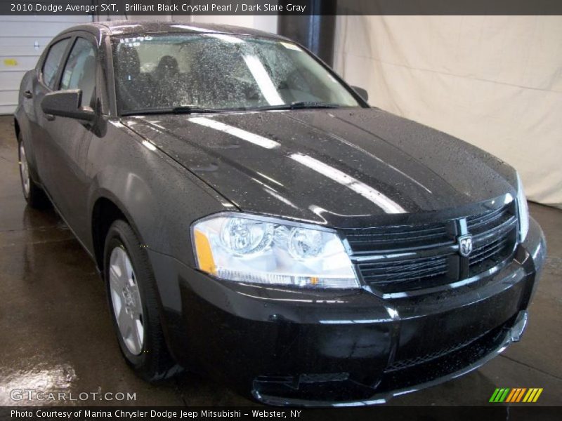 Brilliant Black Crystal Pearl / Dark Slate Gray 2010 Dodge Avenger SXT