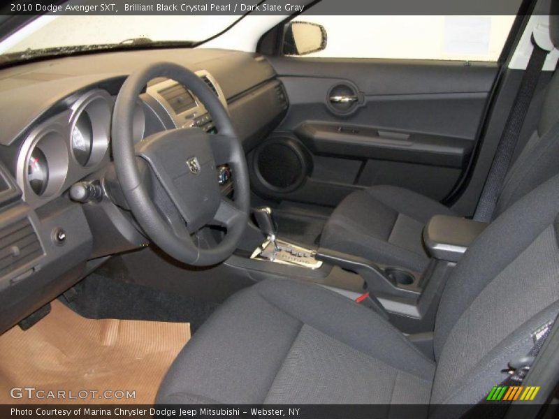 Brilliant Black Crystal Pearl / Dark Slate Gray 2010 Dodge Avenger SXT