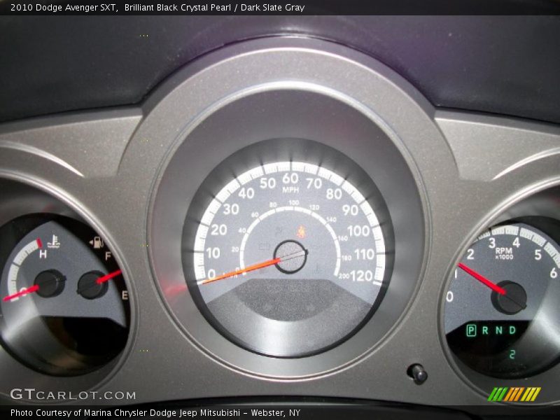 Brilliant Black Crystal Pearl / Dark Slate Gray 2010 Dodge Avenger SXT