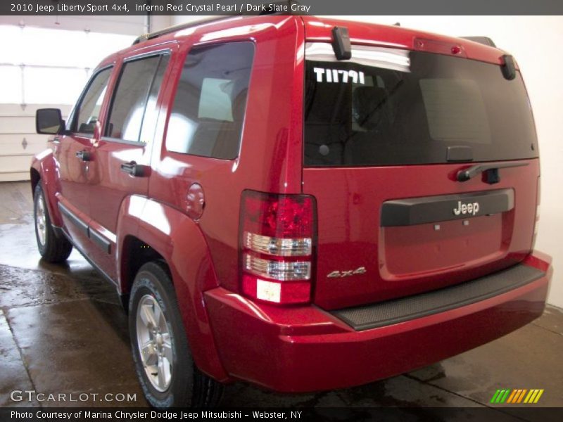 Inferno Red Crystal Pearl / Dark Slate Gray 2010 Jeep Liberty Sport 4x4