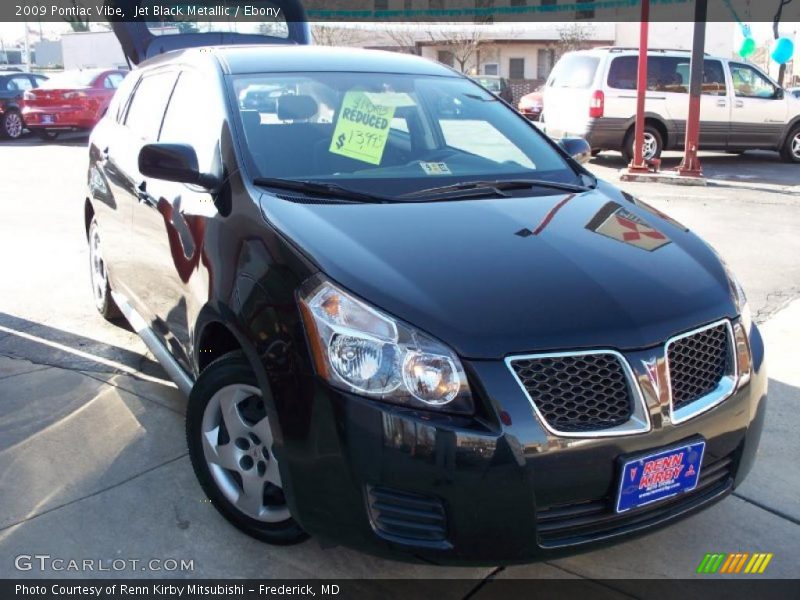 Jet Black Metallic / Ebony 2009 Pontiac Vibe