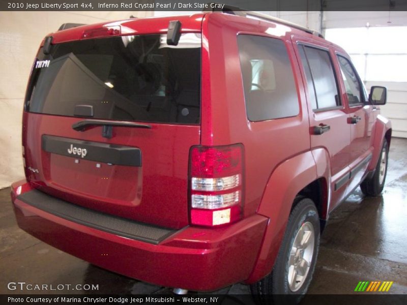 Inferno Red Crystal Pearl / Dark Slate Gray 2010 Jeep Liberty Sport 4x4