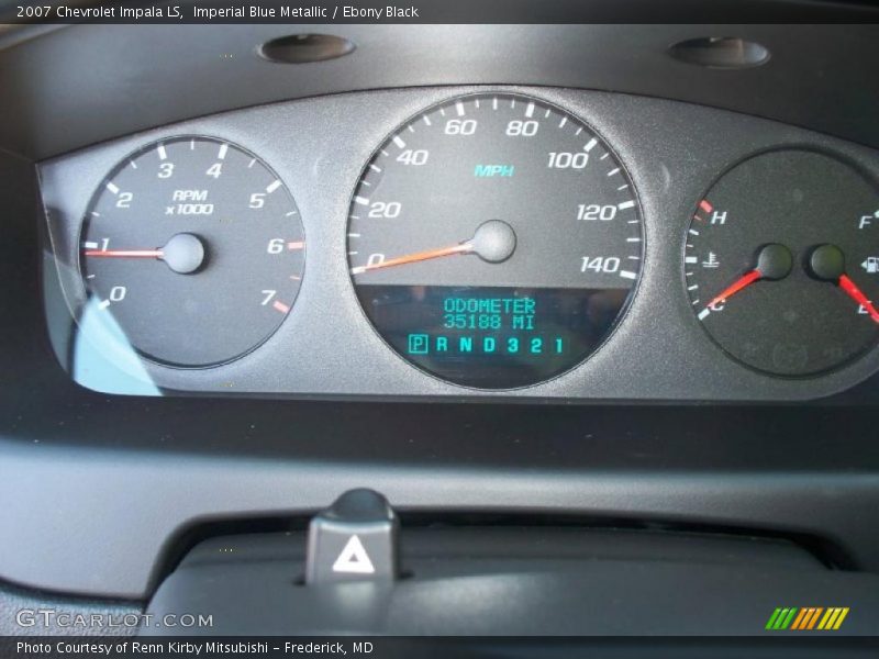 Imperial Blue Metallic / Ebony Black 2007 Chevrolet Impala LS