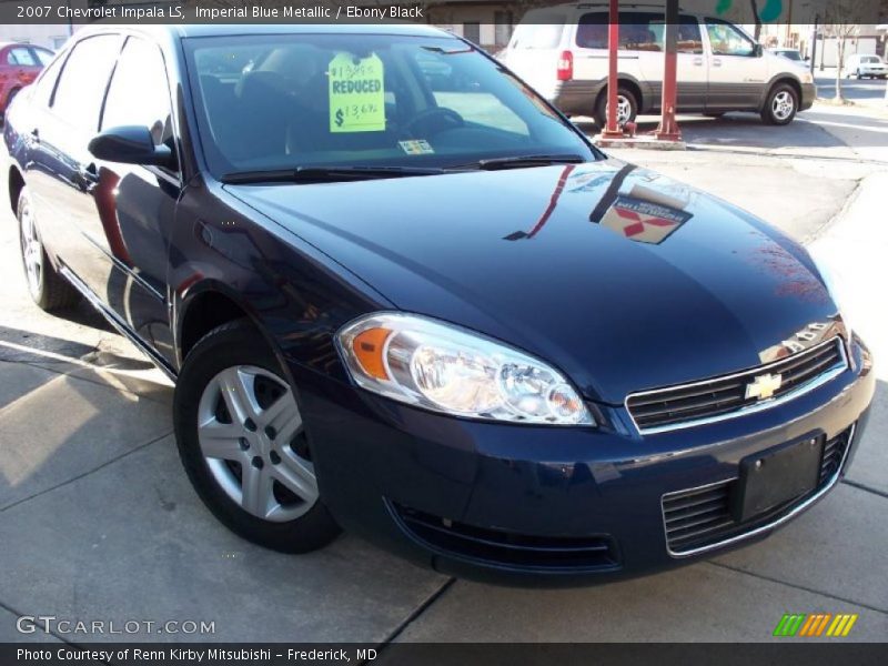 Imperial Blue Metallic / Ebony Black 2007 Chevrolet Impala LS