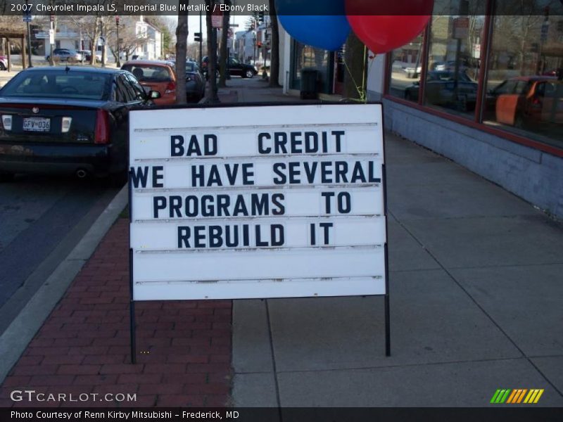 Imperial Blue Metallic / Ebony Black 2007 Chevrolet Impala LS