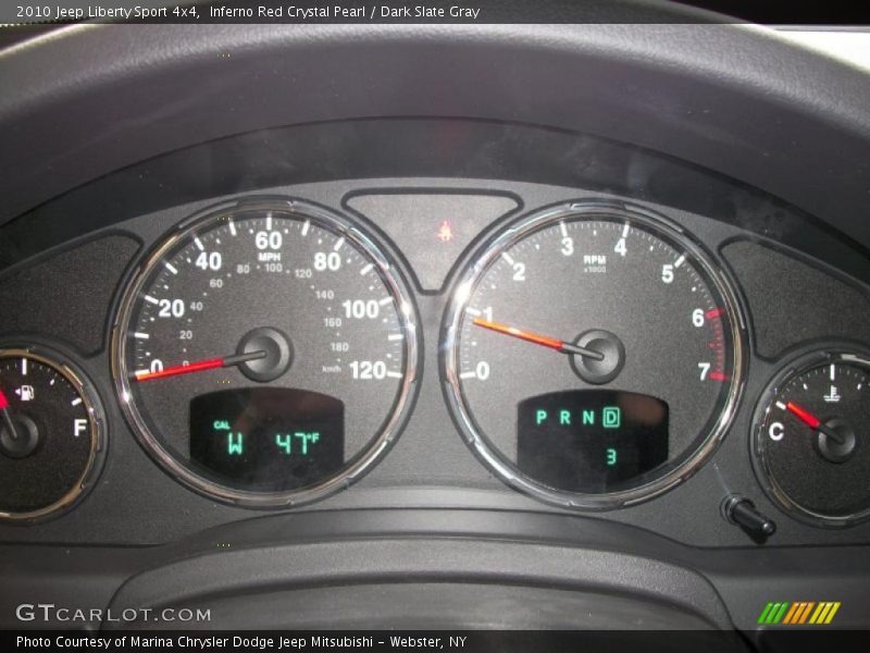 Inferno Red Crystal Pearl / Dark Slate Gray 2010 Jeep Liberty Sport 4x4