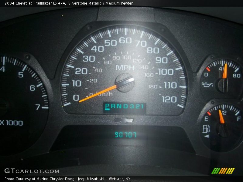 Silverstone Metallic / Medium Pewter 2004 Chevrolet TrailBlazer LS 4x4
