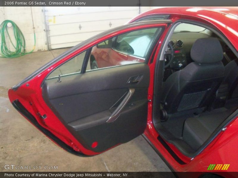 Crimson Red / Ebony 2006 Pontiac G6 Sedan