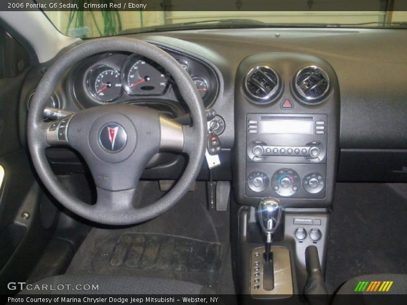 Crimson Red / Ebony 2006 Pontiac G6 Sedan