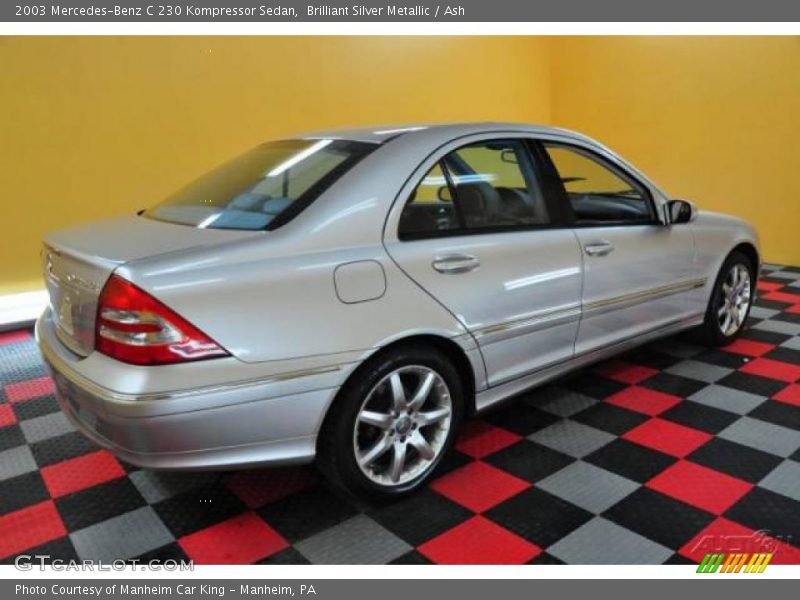 Brilliant Silver Metallic / Ash 2003 Mercedes-Benz C 230 Kompressor Sedan