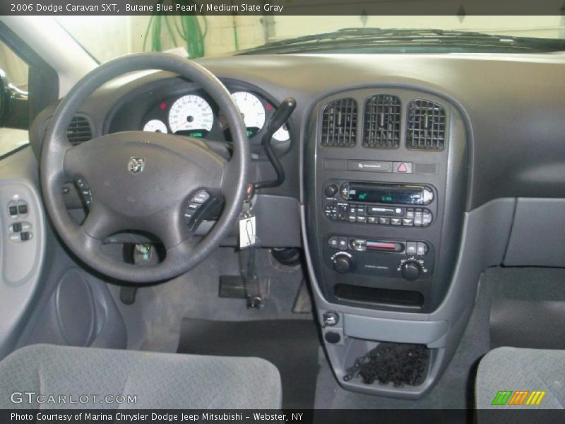 Butane Blue Pearl / Medium Slate Gray 2006 Dodge Caravan SXT