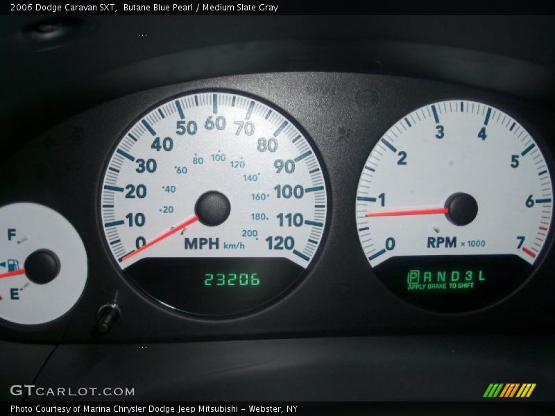 Butane Blue Pearl / Medium Slate Gray 2006 Dodge Caravan SXT