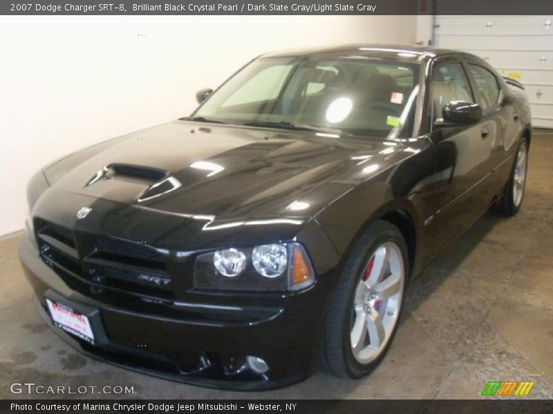 Brilliant Black Crystal Pearl / Dark Slate Gray/Light Slate Gray 2007 Dodge Charger SRT-8
