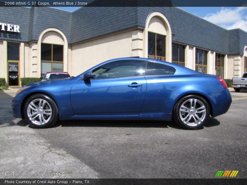 Athens Blue / Stone 2008 Infiniti G 37 Coupe