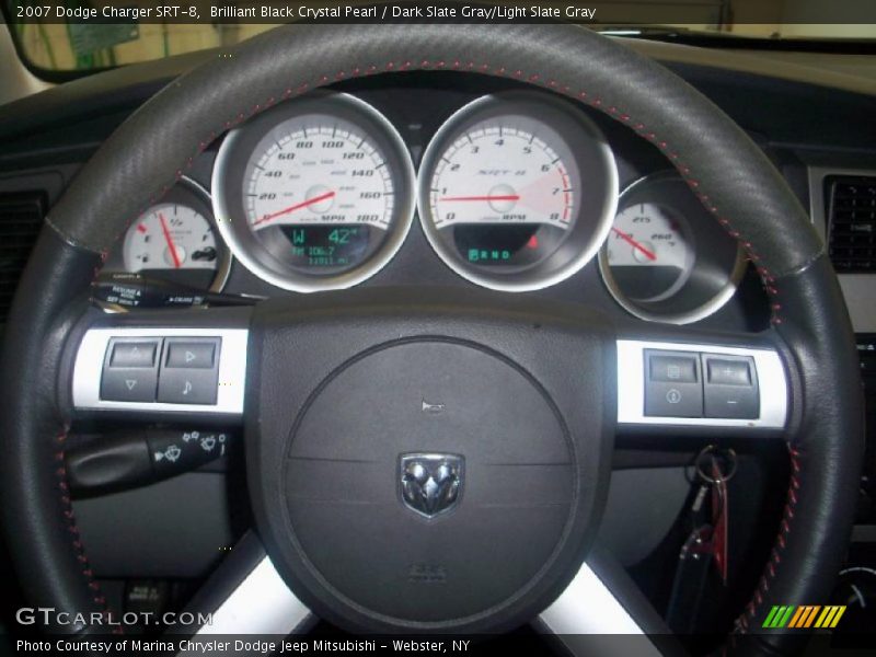 Brilliant Black Crystal Pearl / Dark Slate Gray/Light Slate Gray 2007 Dodge Charger SRT-8