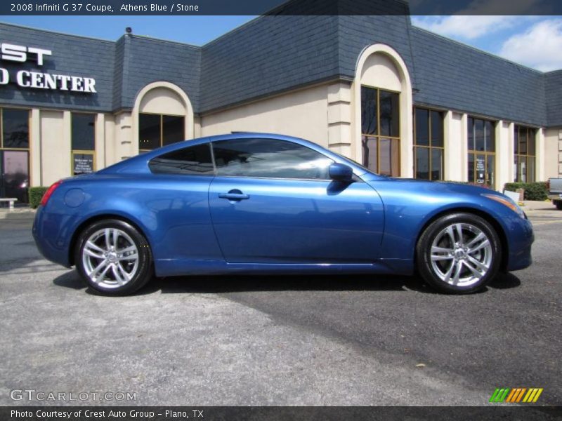 Athens Blue / Stone 2008 Infiniti G 37 Coupe