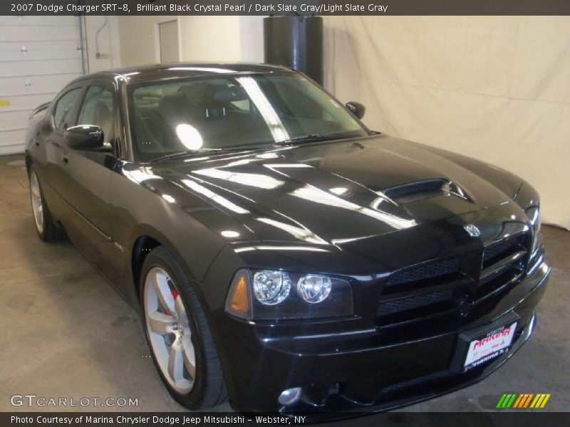 Brilliant Black Crystal Pearl / Dark Slate Gray/Light Slate Gray 2007 Dodge Charger SRT-8