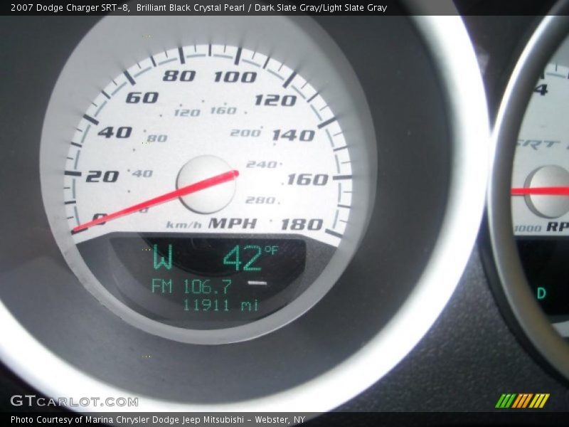 Brilliant Black Crystal Pearl / Dark Slate Gray/Light Slate Gray 2007 Dodge Charger SRT-8