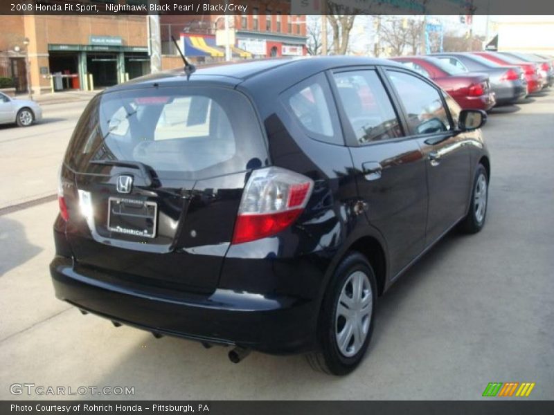 Nighthawk Black Pearl / Black/Grey 2008 Honda Fit Sport