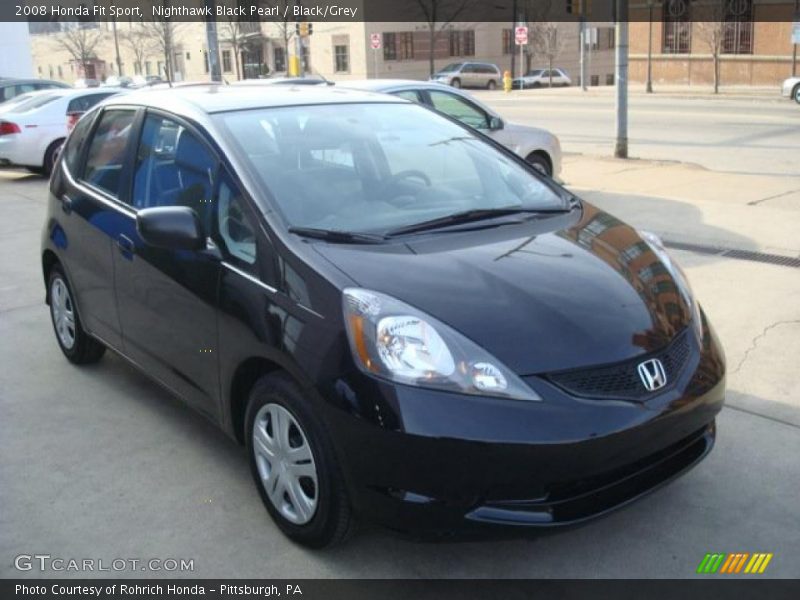 Nighthawk Black Pearl / Black/Grey 2008 Honda Fit Sport