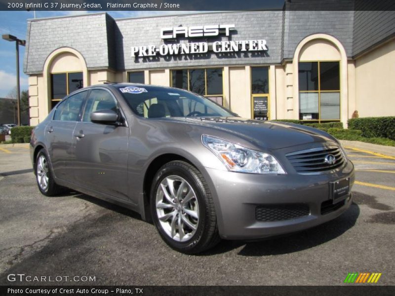 Platinum Graphite / Stone 2009 Infiniti G 37 Journey Sedan
