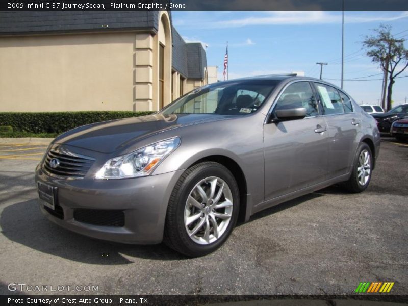 Platinum Graphite / Stone 2009 Infiniti G 37 Journey Sedan