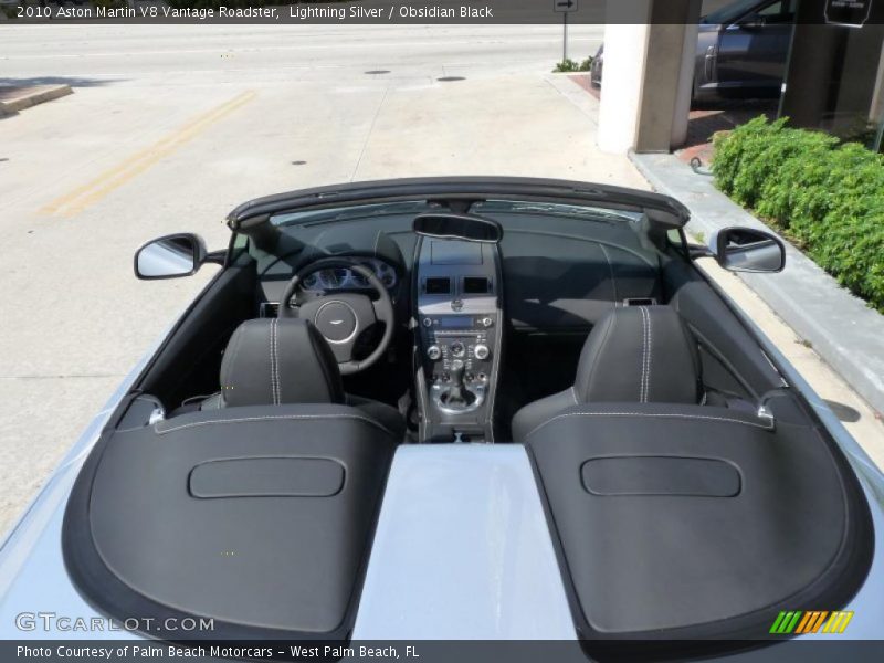 Lightning Silver / Obsidian Black 2010 Aston Martin V8 Vantage Roadster