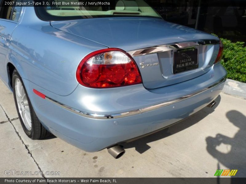 Frost Blue Metallic / Ivory/Mocha 2007 Jaguar S-Type 3.0