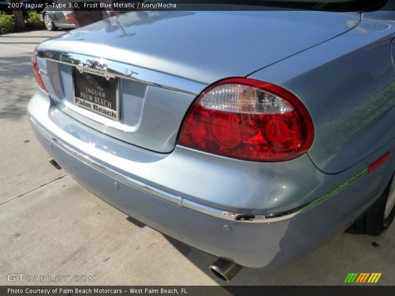 Frost Blue Metallic / Ivory/Mocha 2007 Jaguar S-Type 3.0