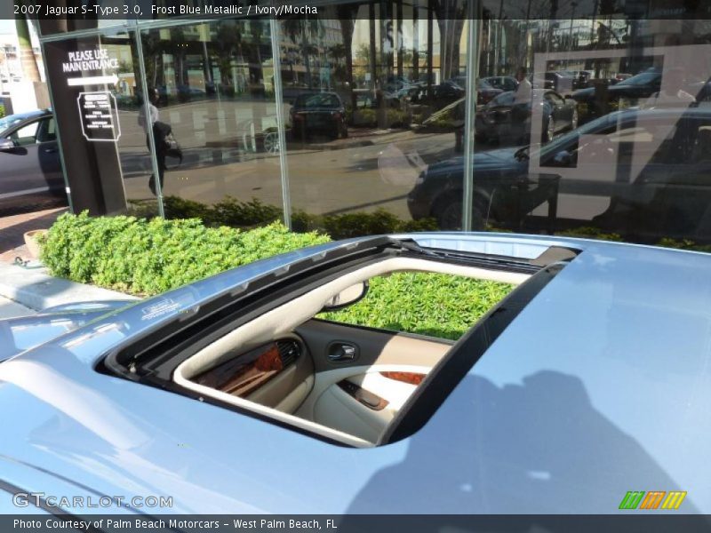 Frost Blue Metallic / Ivory/Mocha 2007 Jaguar S-Type 3.0