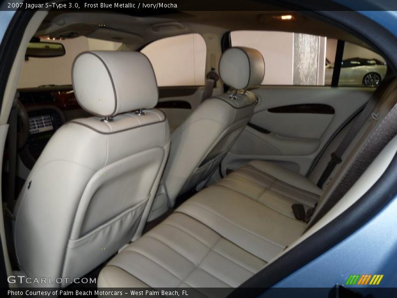 Frost Blue Metallic / Ivory/Mocha 2007 Jaguar S-Type 3.0
