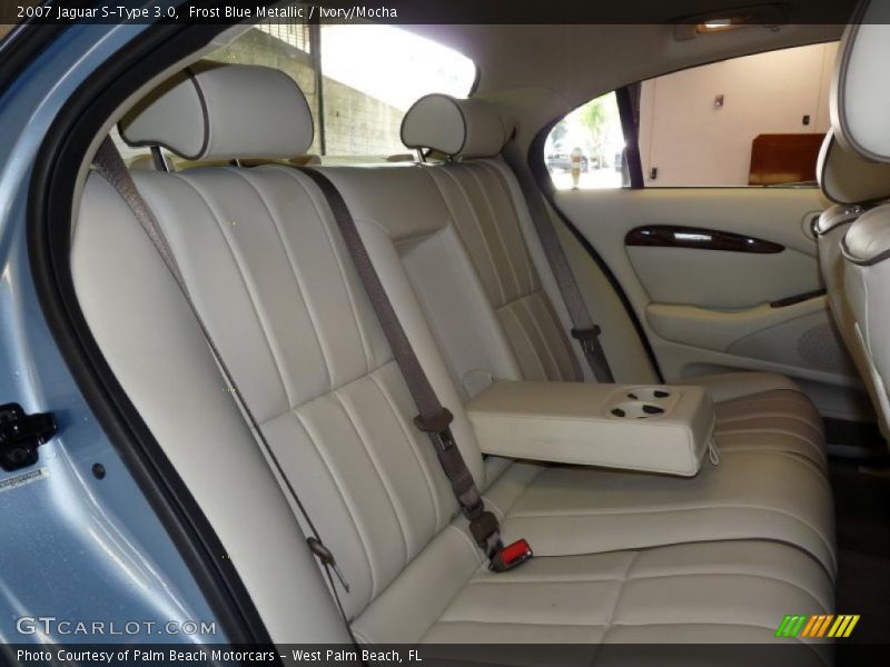Frost Blue Metallic / Ivory/Mocha 2007 Jaguar S-Type 3.0