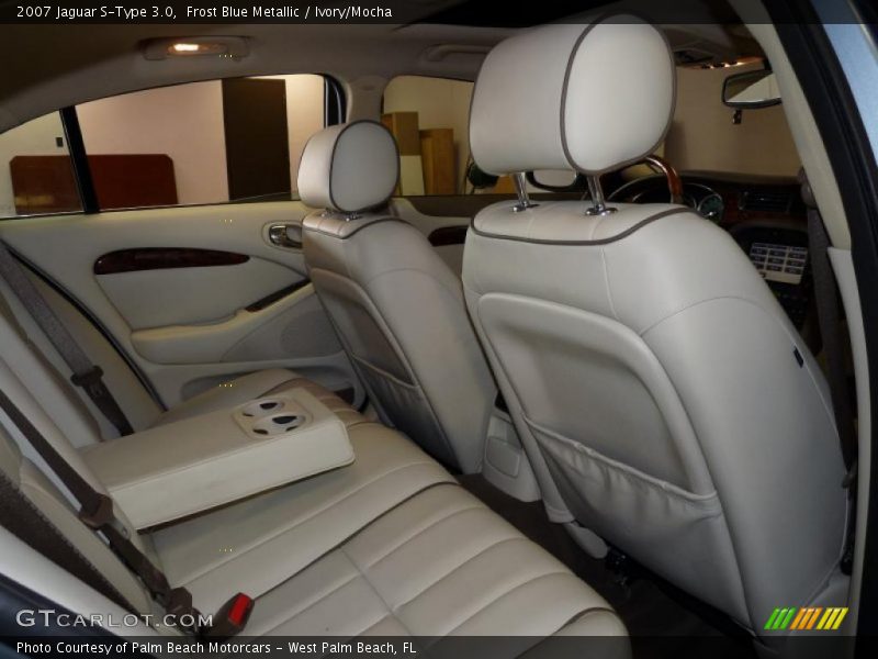 Frost Blue Metallic / Ivory/Mocha 2007 Jaguar S-Type 3.0
