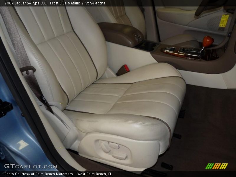Frost Blue Metallic / Ivory/Mocha 2007 Jaguar S-Type 3.0