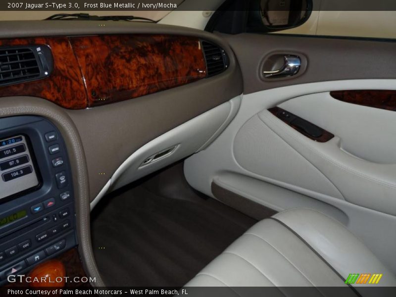 Frost Blue Metallic / Ivory/Mocha 2007 Jaguar S-Type 3.0