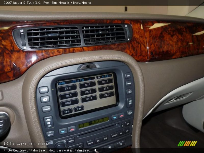 Frost Blue Metallic / Ivory/Mocha 2007 Jaguar S-Type 3.0