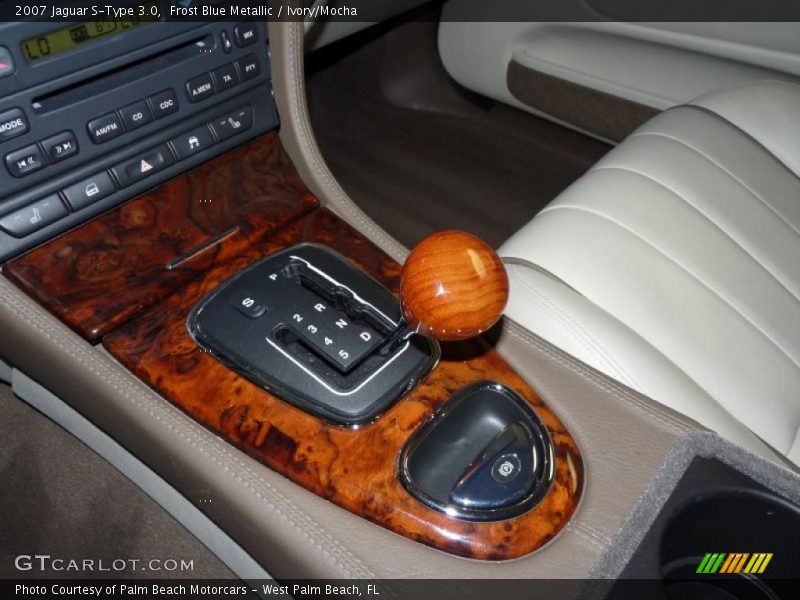 Frost Blue Metallic / Ivory/Mocha 2007 Jaguar S-Type 3.0